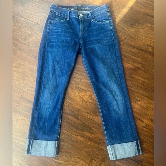 Citizens Of Humanity Dani Cropped Straight Leg Jeans-Size 24 - Picture 1 of 11